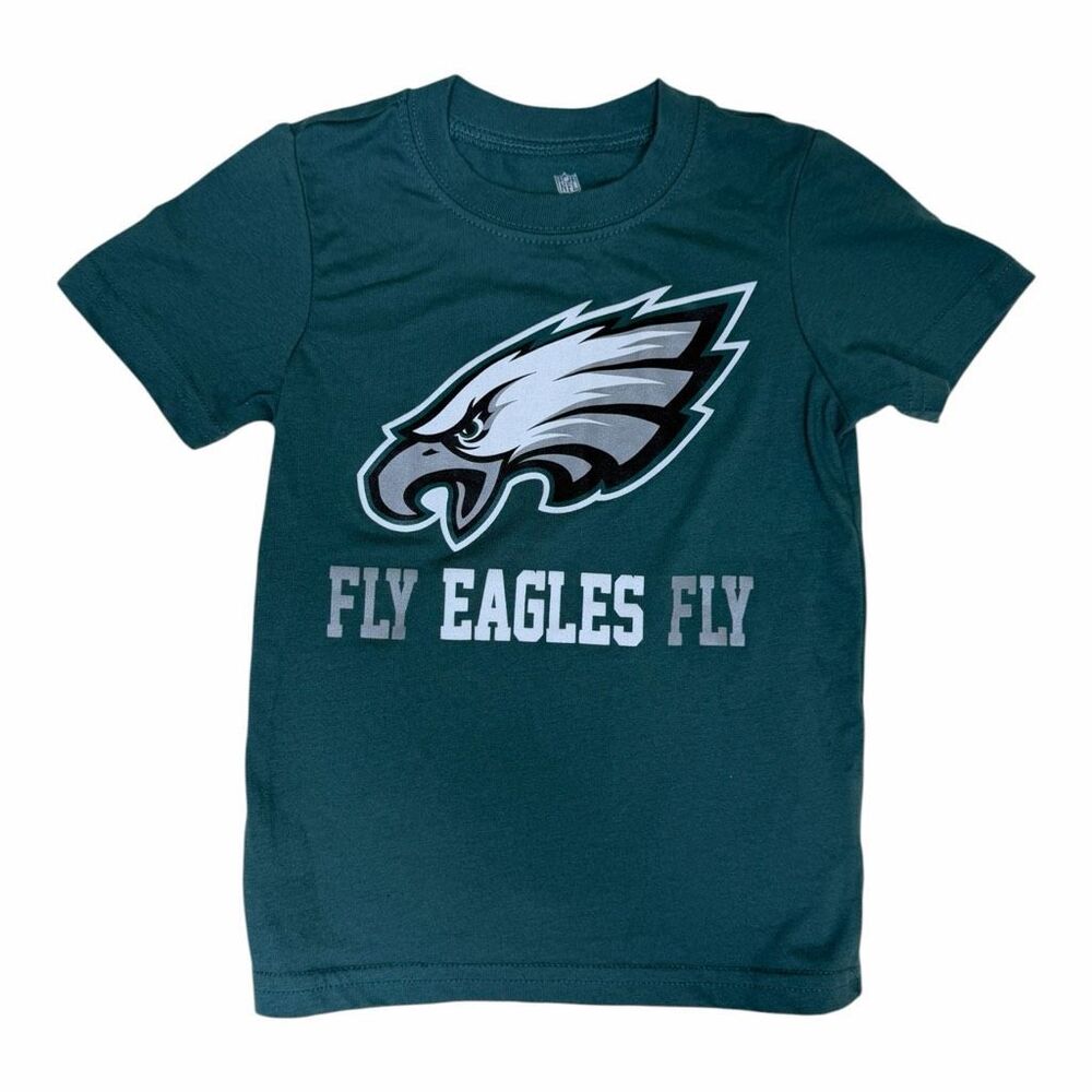 NFL Philadelphia Eagles Fly Eagles Fly Toddler T Shirt 2T Green Team Apparel